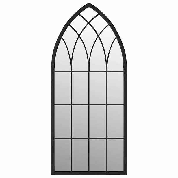 vidaXL Zrcadlo černé 70 x 30 cm železo do interiéru