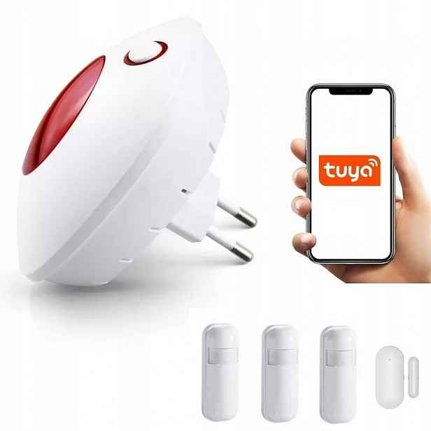 Bezdrátová Síťová Siréna Alarm 110DB Tuya Smart WiFi 3xPIR