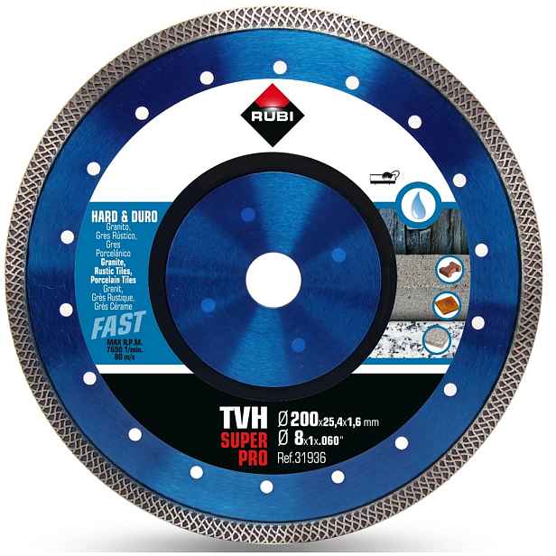Diamantový Kotouč Pro Tvrdé Materiály Tvh 200 MM Superpro Rubi