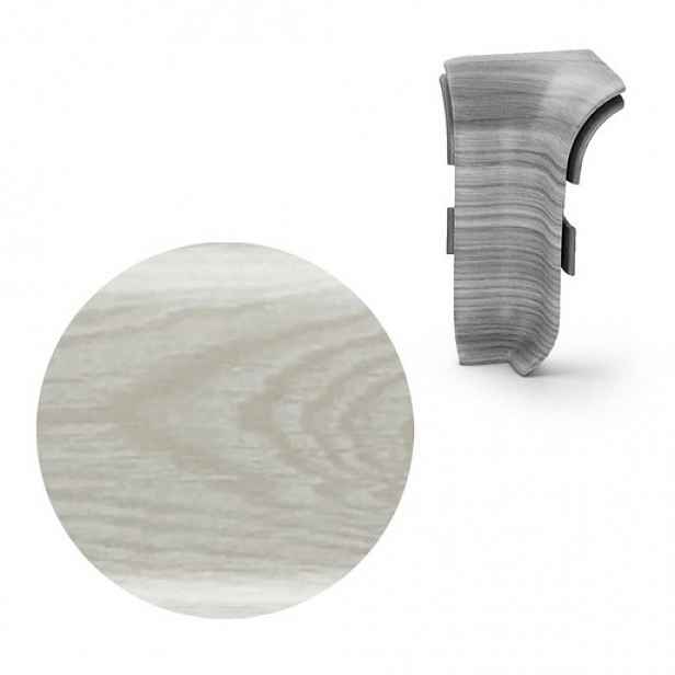 Vnitřní roh k soklu Naturel dub Arctic , PVC délka 0,5 cm, výška hrany 56 mm, NATNGTWG0
