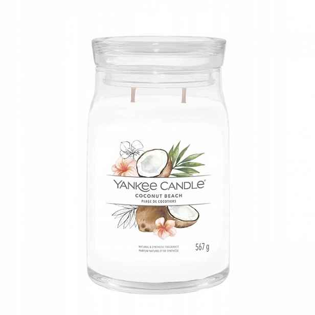 Yankee Candle Jar Fruity Coconut Beach Velká sójová svíčka s dvěma knoty 567 g