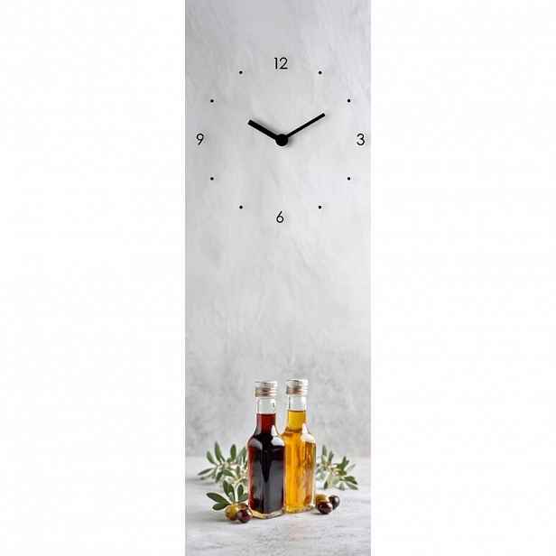 Euroart NÁSTĚNNÉ HODINY vícebarevná, bílá 20/60/3.1 cm