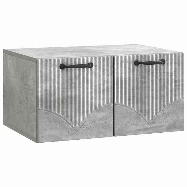 vidaXL Nástěnná TV skříň Nástěnný Betonově šedá 59,5 x 41 x 30 cm