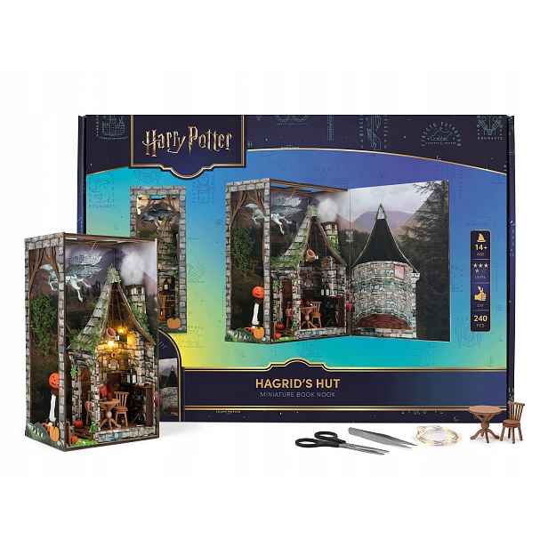Podpěrka na knihy Bookshelf Miniature Hagrid's Hut Harry Potter Led 14+