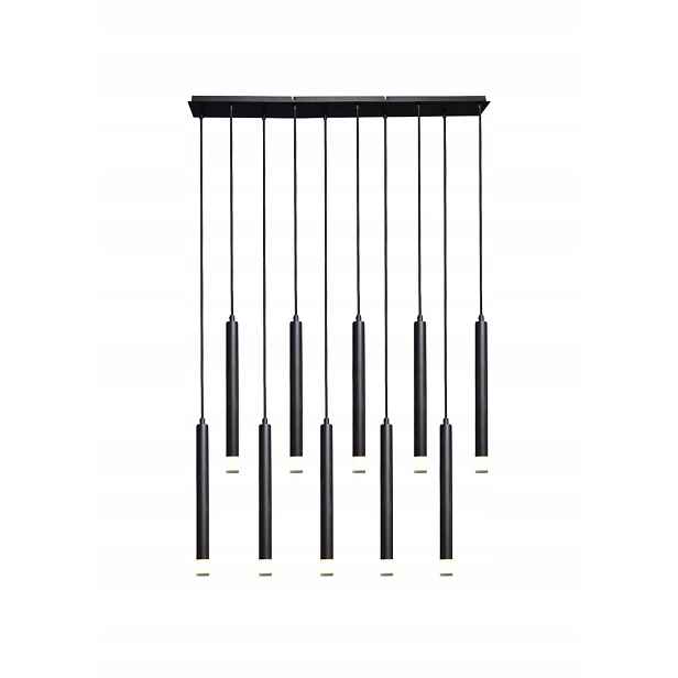 Závěsná lampa Ramira Rabalux 10xG9 černá zlatá do obývacího pokoje