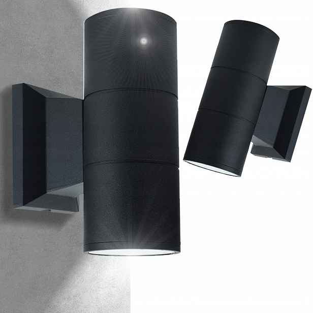 2x Vodotěsná venkovní nástěnná lampa IP44 Dekorativní zahradní terasová lampa