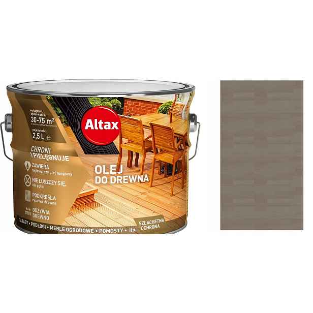 Altax Olej Na Dřevo A Terasy 2,5 L Antracit