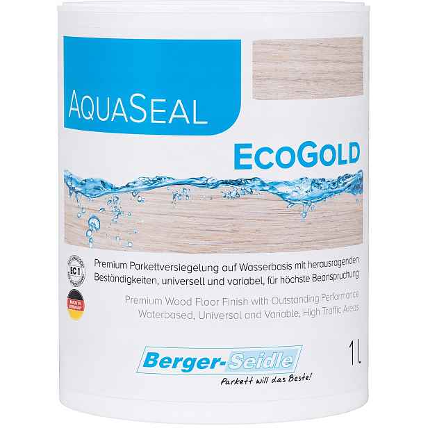 Berger-Seidle AquaSeal EcoGold Polomat 1L vodní lak na parkety