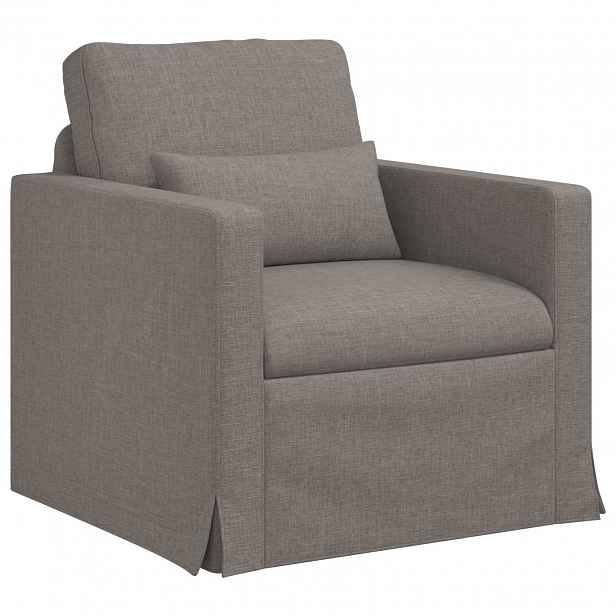 vidaXL Pohovka Taupe 78 x 78 x 80 cm textil