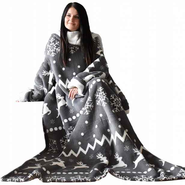 HOMELEVELdeka 200x150cm polstrovaná polyester tmavě šedá