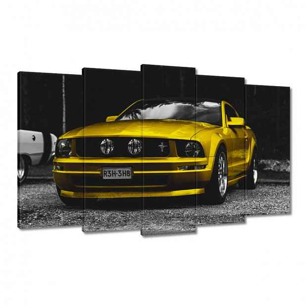 Obrazy 100x60 Žlutý Ford Mustang