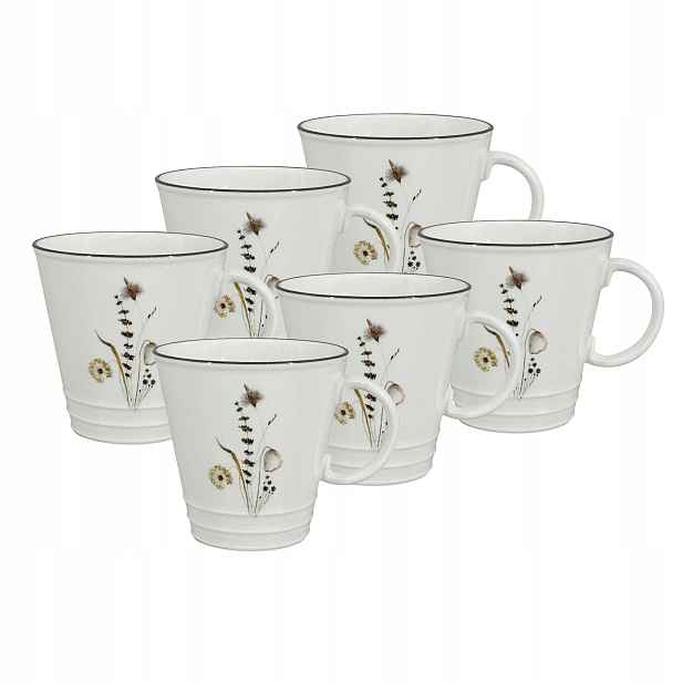 Porcelánový hrnek Nostalgie Meadow, 350ml, sada 6 ks