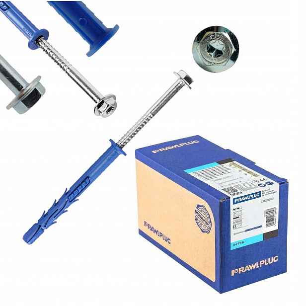 Rawlplug Ff 1 Rozpěrné rámové kolíky Klíč Torx 10x200 mm 25 ks