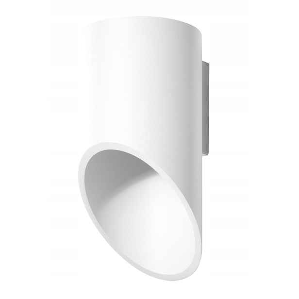 Sollux Nástěnné svítidlo bílá tuba 20 cm šikmá horní část dolů do ložnice obývacího pokoje