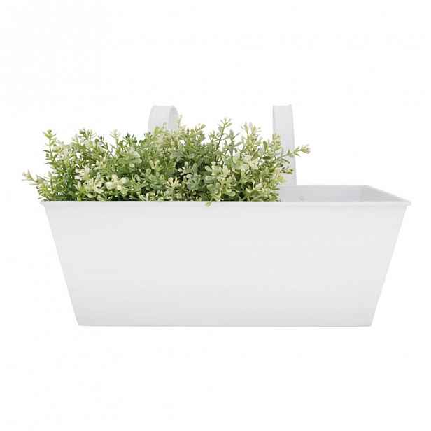 Bílý zinkový závěsný truhlík Esschert Design
