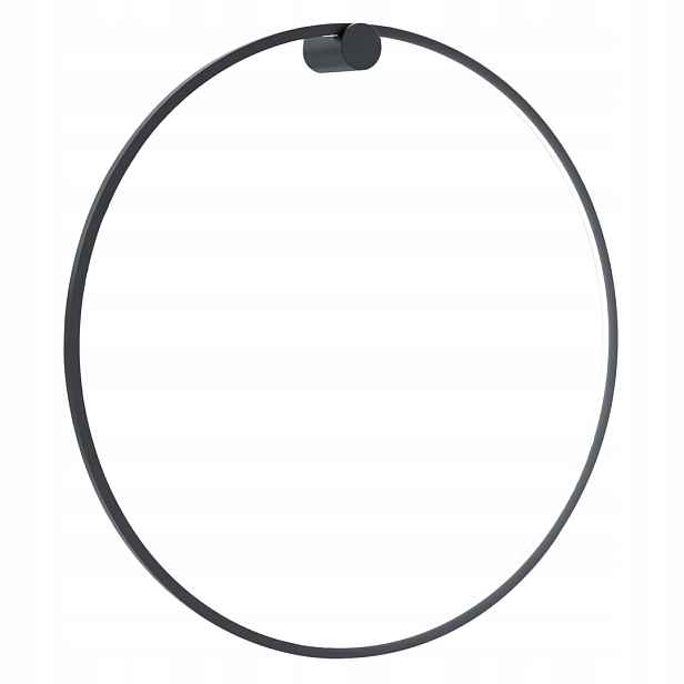 Koupelnové nástěnné svítidlo černé Led 46W Ø80 cm Saturno Milagro