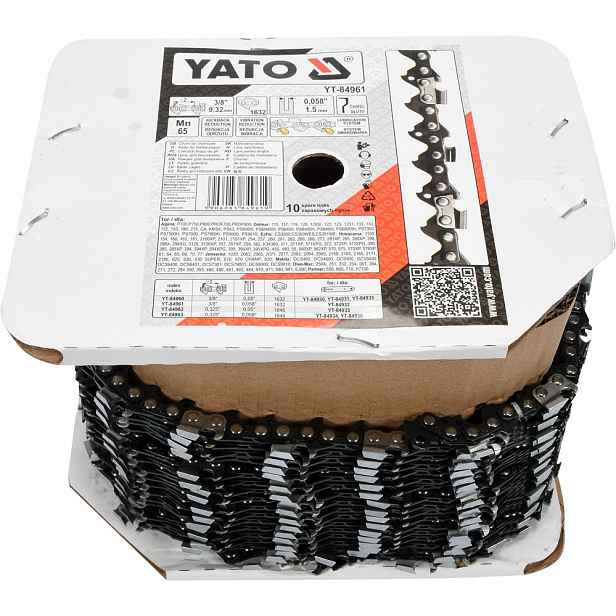 Pilový Řetěz Yato pro pilu 3/8 palce 1.5 mm s bubnem pro řezání dřeva