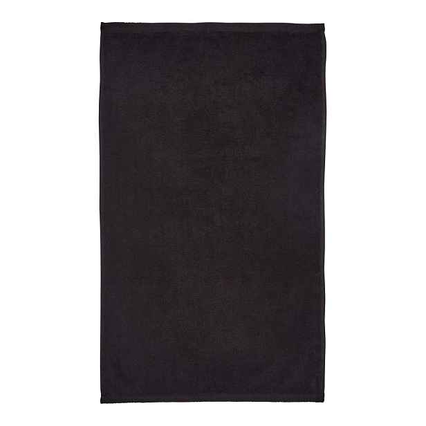 Černý rychleschnoucí/froté bavlněný ručník 50x85 cm Quick Dry – Catherine Lansfield
