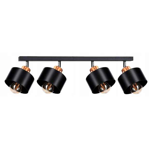 Lustr Stropní Svítidlo Stropní Svítidlo Loft 4 Lampy Lustry Do Obývacího Pokoje Černá Led
