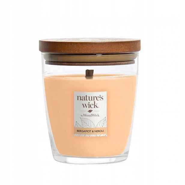 Svíčka Nature's Wick od WoodWick Bergamot & Neroli 284g