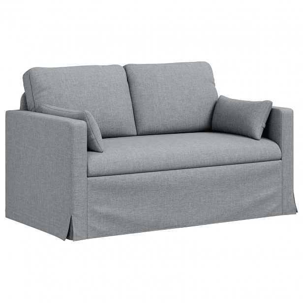 vidaXL Pohovka Světle šedá 139 x 78 x 80 cm textil