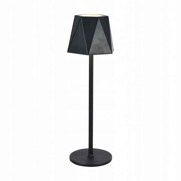 V-tac Stolní noční lampička 4W Led 37cm nabíjení Usb, stmívatelná, černá