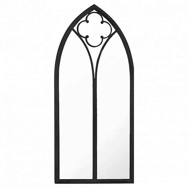vidaXL Zrcadlo černé 70 x 30 cm železo do interiéru