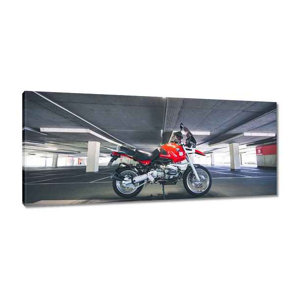 Obrazy 100x40 Červený motocykl Bmw