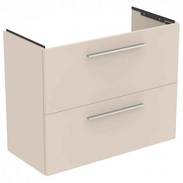 Ideal Standard i.Life S - Skříňka pod umyvadlo, 80x38x63 cm, 2 zásuvky, matná písková T5295NF