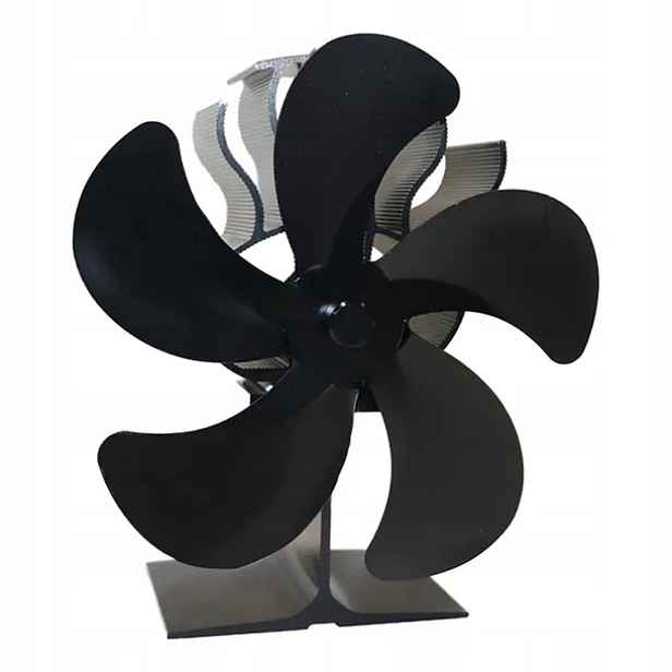 Krbový ventilátor napájený teplem 5 čepelí Krbový ventilátor