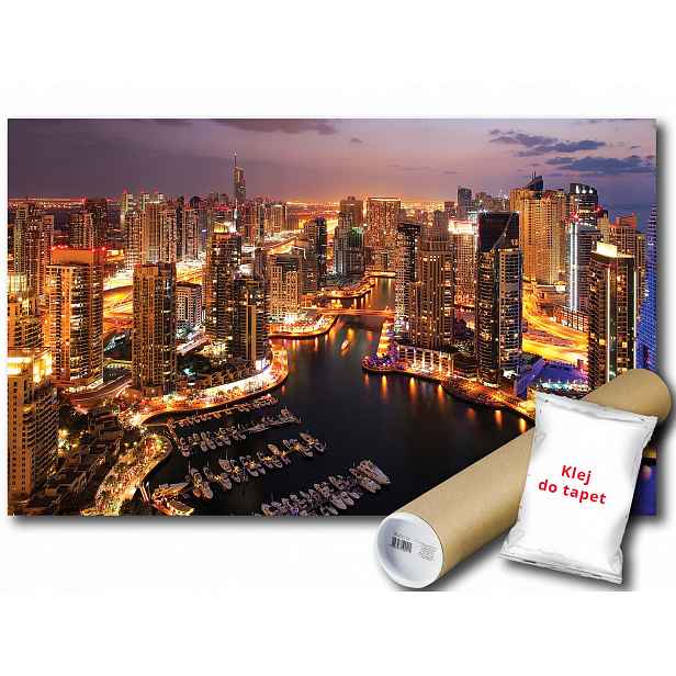 Fototapeta Dubaj V Noci 1D F3XL 416x254 F1671
