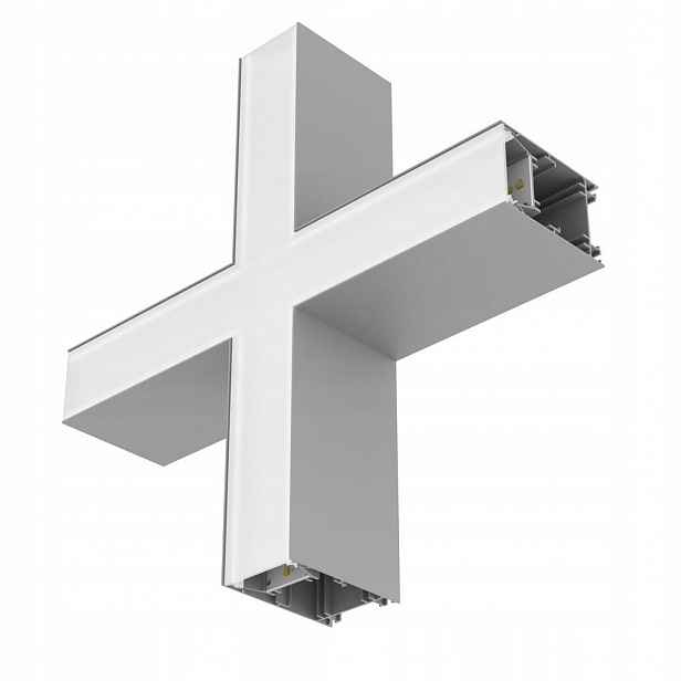 Spojka pro lineární svítidla 13.6W 1690lm Cct Tvar X Šedá Office Linear