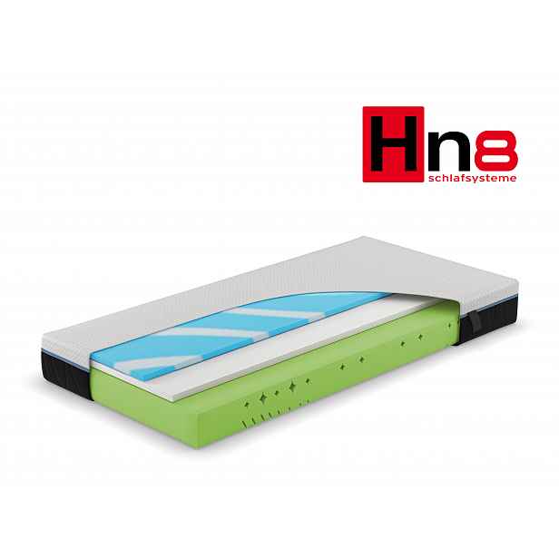 HN8 Schlafsysteme 7zónová matrace ze studené pěny s viskoelastickou podložkou Schlafschön VS (H3, 140 x 200)