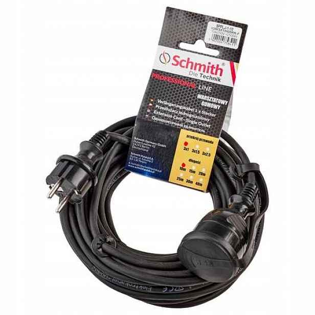 Prodlužovací Kabel Gumový, Průměr 3X1,5 MM, 40 M, Černý