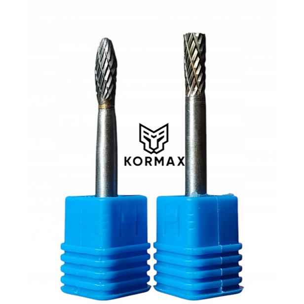 Rychlootáčkový frézovací pilník 6 mm na kov s karbidem Set 2ks
