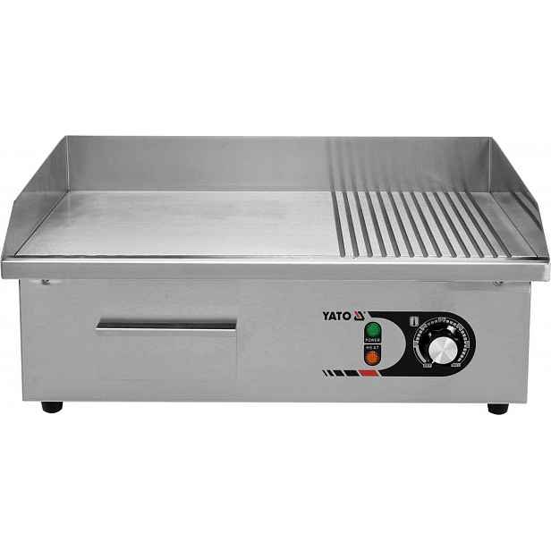 Grilovací deska drážka/hladká 3000W 550mm