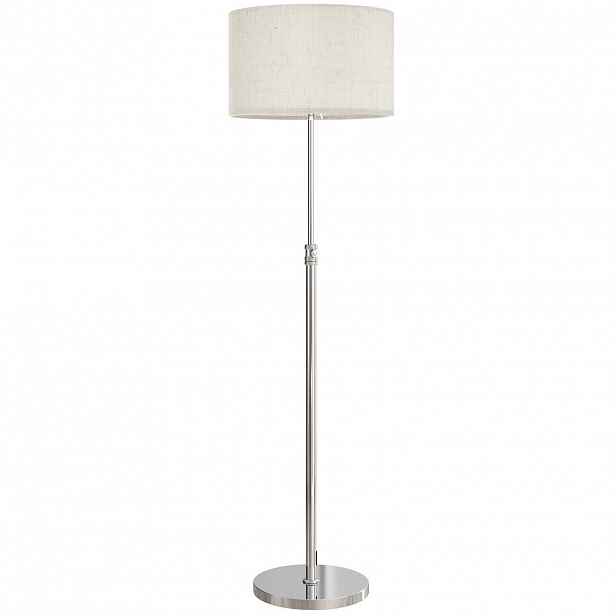 HOMCOM OCELOVÁ stojací lampa, béžová