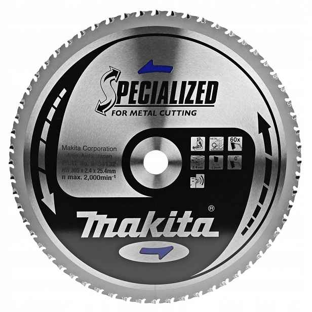 Pilový kotouč Makita B-34132 305x25mm 60z Specialized pro měkkou ocel