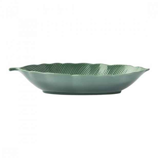 Porcelánová mísa, 30 × 13 cm, "Tropical Leaves Green" - Easy Life