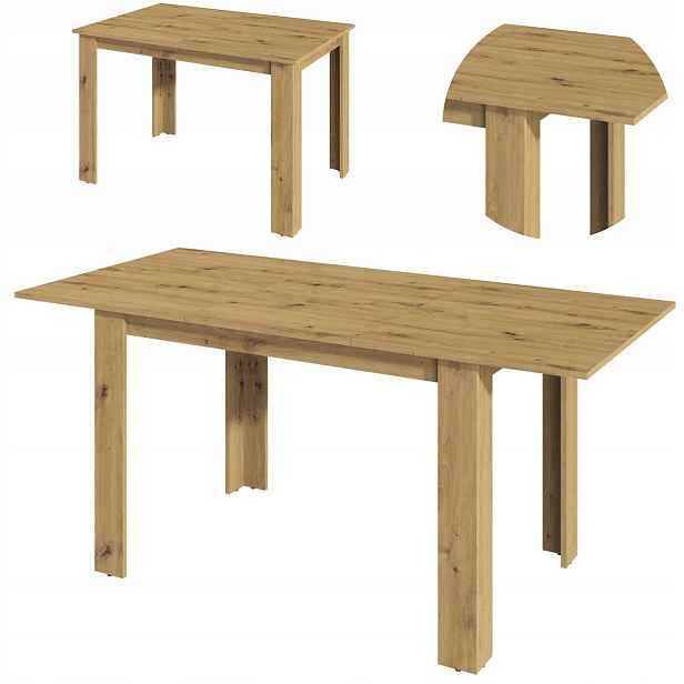 Rozkládací stůl Kongo Ext 170X80 Dub Artisan velký kuchyňský obývací pokoj jídelna