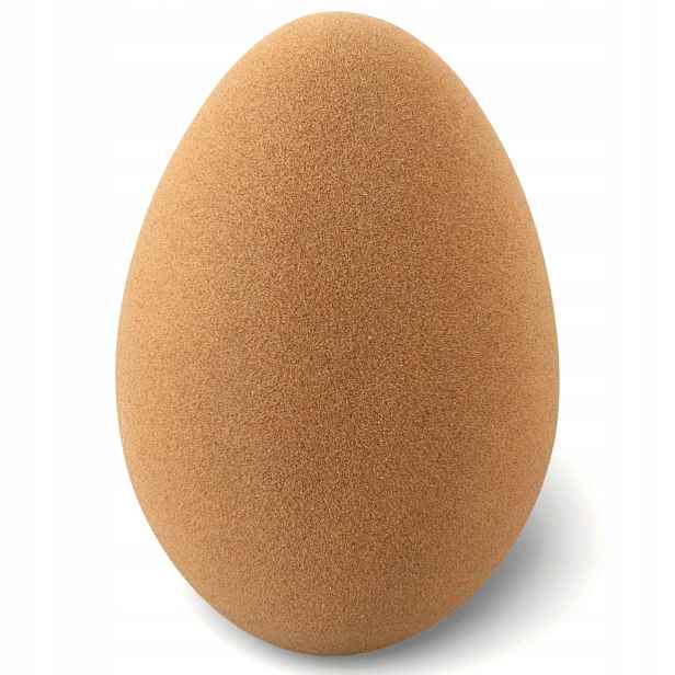 Velké Vajíčko 40 cm Hnědé Semišové Vánoční Dekorace Figurka