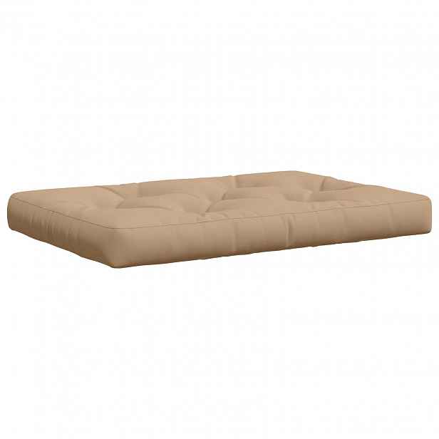 vidaXL Polstr na paletu VIANEN 100% polyester Písková 120 x 80 x 12 cm