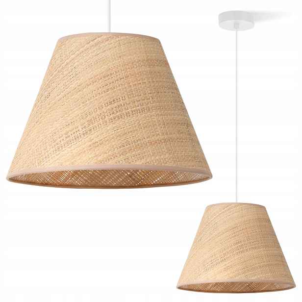 Závěsná Stropní Lampa Lustr Boho Ratanová Lampa Béžová Do Ložnice Obývacího Pokoje