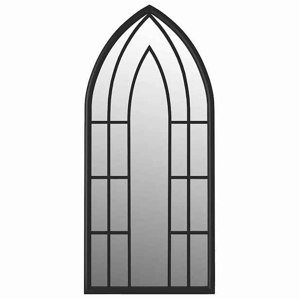 vidaXL Zrcadlo černé 70 x 30 cm železo do interiéru