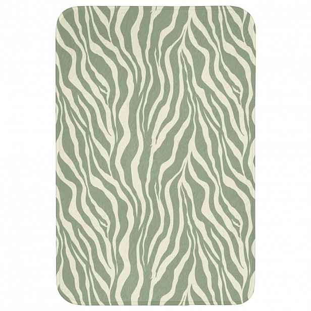 OnlyWow WC PŘEDLOŽKA Zebra - Motiv - zelená 60x90 cm