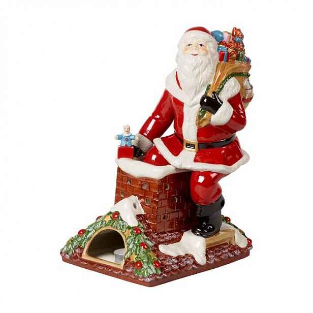Villeroy & Boch Christmas Toys Memory svícen / hrající Santa na střeše, 32 cm 14-8602-6548
