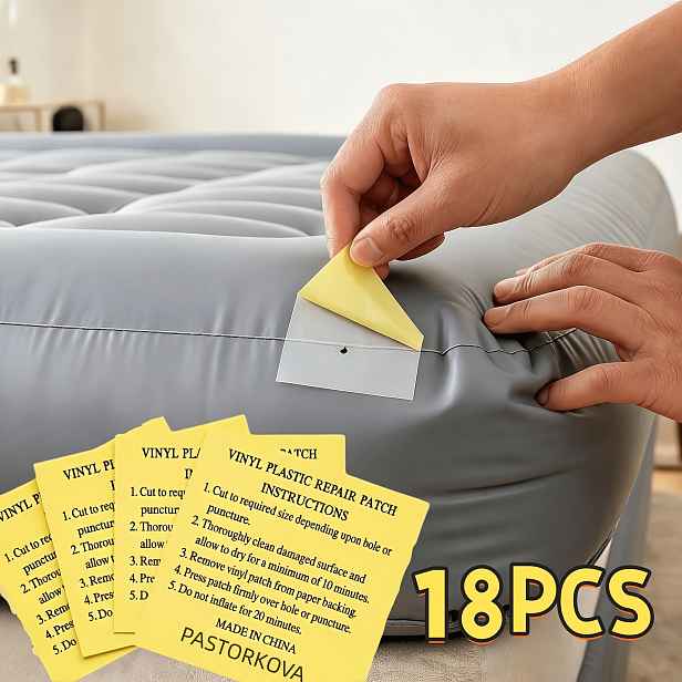 TEMU Matné průhledné PVC samolepicí opravné fólie, přenosná silná oděruvzdorná nepropustná opravná páska pro nafukovací výrobky, nafukovací kruhy,