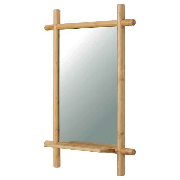 Nástěnné zrcadlo B027 NAT, bambus