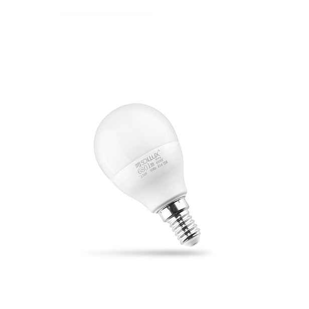 Neutrální bílá LED žárovka E14, 7,5 W – Sollux