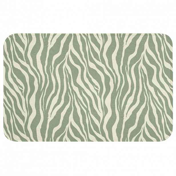 OnlyWow WC PŘEDLOŽKA Zebra - Motiv - zelená 80x50 cm